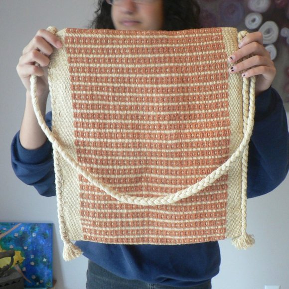 Woolen Shoulder Tote Bag - Picture 3 of 3